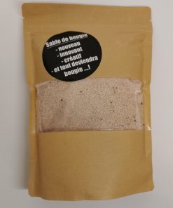 SACHET DE SABLE DE BOUGIE COULEUR SABLE + 2 MECHES 400GRS
