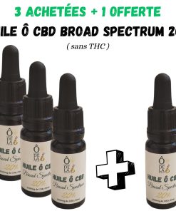 3 + 1 offerte: Huile Ô CBD 20% (2000mg) – broad spectrum – 10ml